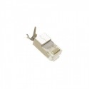 Conector macho RJ45 Cat 7 FTP con guía Lapara Networking 10 unds