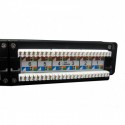 Patch panel rack  1U,  24 x RJ45 Cat5