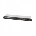 Patch panel rack  1U  24 x RJ45 Cat6A FTP