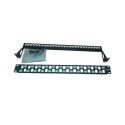 Patch panel rack  1U  con retenedor  24 x RJ45 Cat6 modular