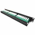 Patch panel rack 1U  48 x RJ45 Cat6 UTP