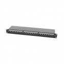 Patch panel rack  1U  24 x RJ45 Cat6 FTP