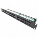 Patch panel rack 1U  48 x RJ45 Cat6 UTP