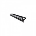 Patch panel rack 1U vacio 24 puertos slim UTP Lapara Networking