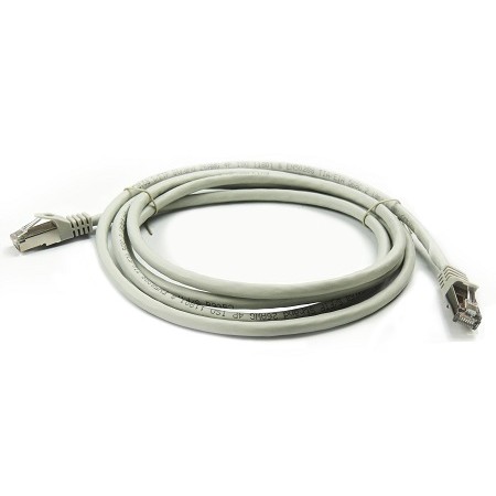 Latiguillo de red 0.5m Cat 6A S/FTP LSZH 26 AWG Gris Lapara Networking