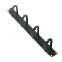 Panel Pasacable Rack 19 1U 4 bocas vertical