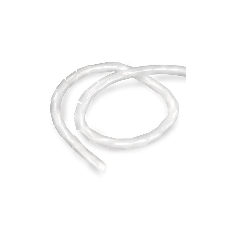 Organizador de cables espiral transparente 0.5m