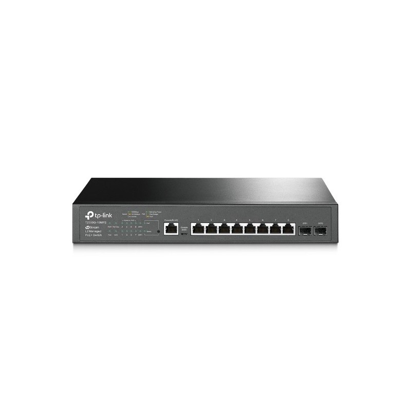 Switch Tp-Link JetStream Gestionable L2 POE plus de 8 Puertos Gigabit y 2 SFP