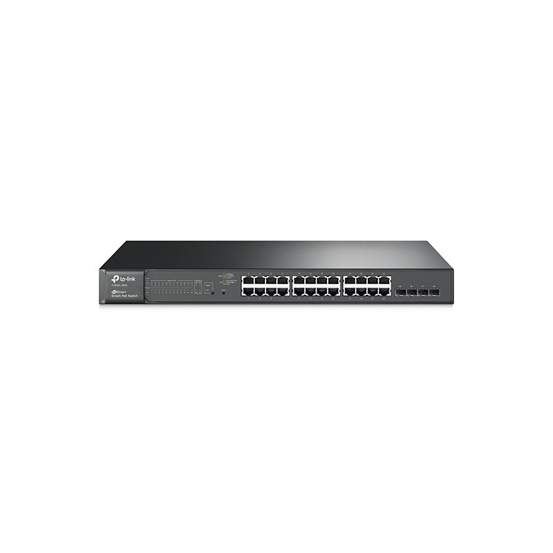 Switch Tp-Link 24 puertos Smart Gigabit PoE+ con 4 SFP JetSteam