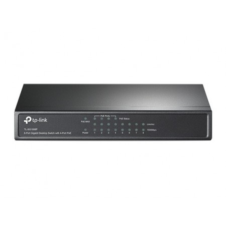 Switch TP-Link 8 puertos Gigabit 10/100/1000 y 4 POE