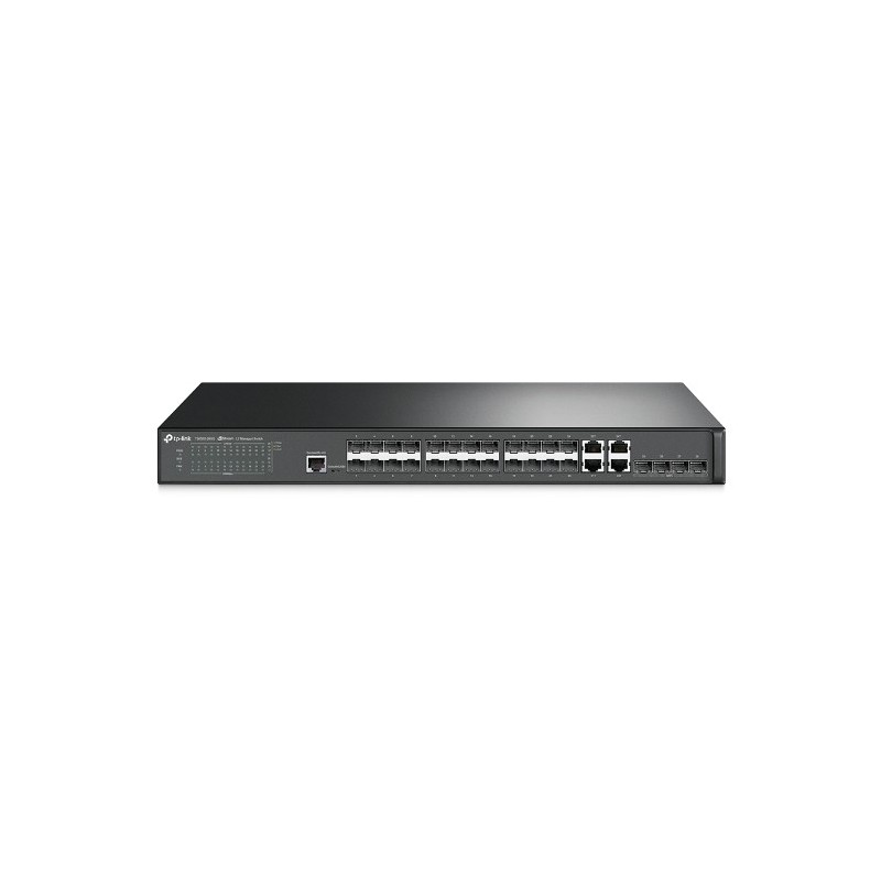 Switch Tp-Link 28 puertos enrackable gestionable  Gigabit L2 10/100/1000 SFP