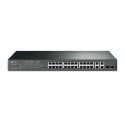 Switch Tp-Link 24 puertos enrackable Inteligente 10/100 POE plus 