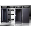 Armario rack 19 acustico (insonorizado), 25U 800 x 800 negro