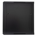 Rack mural 12U, 600 x 600, Color Negro Lapara Networking