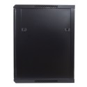 Rack mural 15U, 600 x 600, Color Negro Lapara Networking