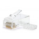 Conector macho RJ45 Cat 6 UTP con guía Lapara Networking 10 unds