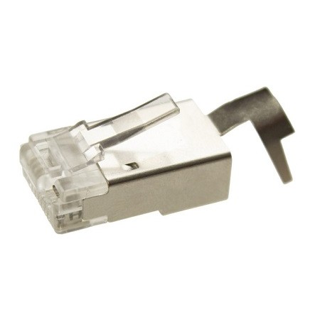 Conector macho RJ45 Cat 7 FTP con guía Lapara Networking 10 unds