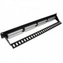 Patch panel rack  1U,  24 x RJ45 Cat5