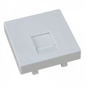 Caja de superficie  2 X Rj45 Keystone con 2 x Schuko blanco y 2 x Schuko rojo