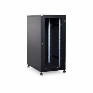 Armario rack acústico insonorizado 19 pulgadas PS System con puerta frontal transparente