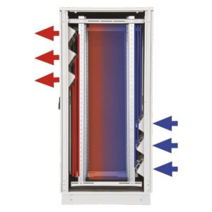 Armario rack acústico Silent Plus 42U en gris RAL 7035