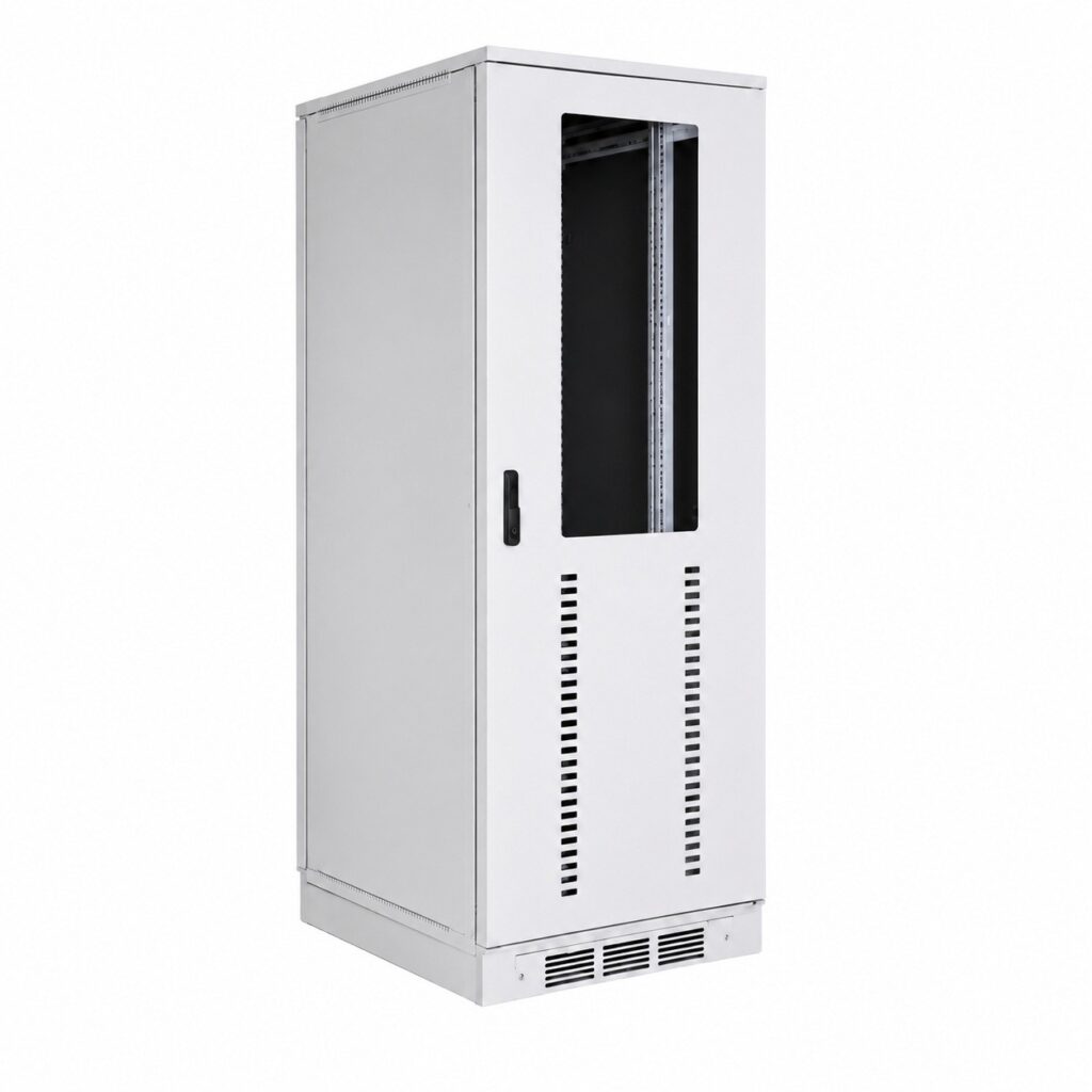 Armario rack acústico Silent Plus 42U en gris RAL 7035