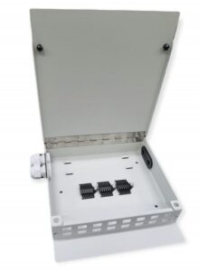 Caja mural metálica fibra óptica para 16 SC simplex / LC dúplex