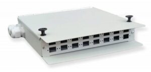 Caja mural metálica fibra óptica para 16 SC simplex / LC dúplex