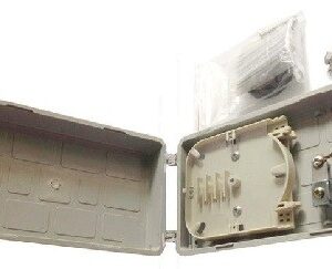 Caja empalme de fibra óptica XL para 12 fusiones y derivación FTTH