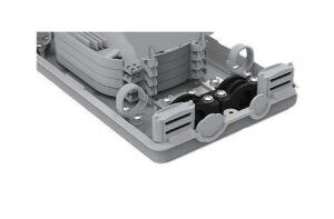Caja empalme de fibra óptica para 24 fusiones FTTH