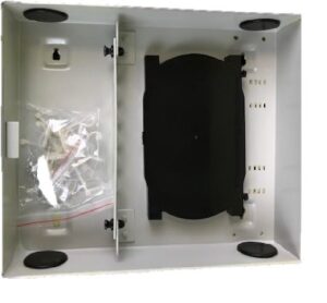 Caja empalme de fibra óptica para 12 SC simplex / LC dúplex