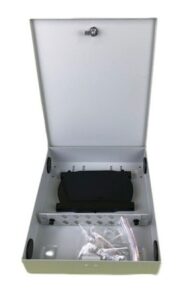 Caja empalme de fibra óptica para 12 SC simplex / LC dúplex