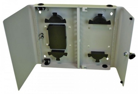 Caja empalme de fibra óptica para 24 SC simplex / LC dúplex