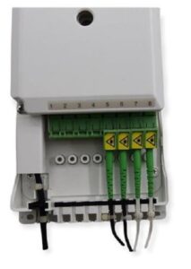 Caja empalme de fibra óptica para 8 SC simplex / LC dúplex