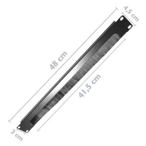 Panel cepillo pasacables abierto rack 19"