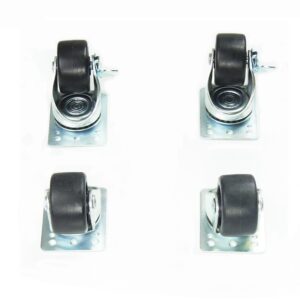 Ruedas para rack kit 4 unds con freno universal