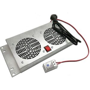 Unidad de ventilación rack mural IP dos ventiladores con termostato