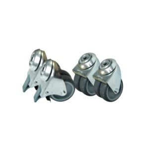 Ruedas para rack acústico kit 4 unds alta carga con freno