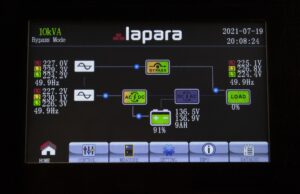 Sai trifásico 10000VA 10kVA LCD Táctil configurable 3F -3F, 3F-1F, 1F, 1F Lapara