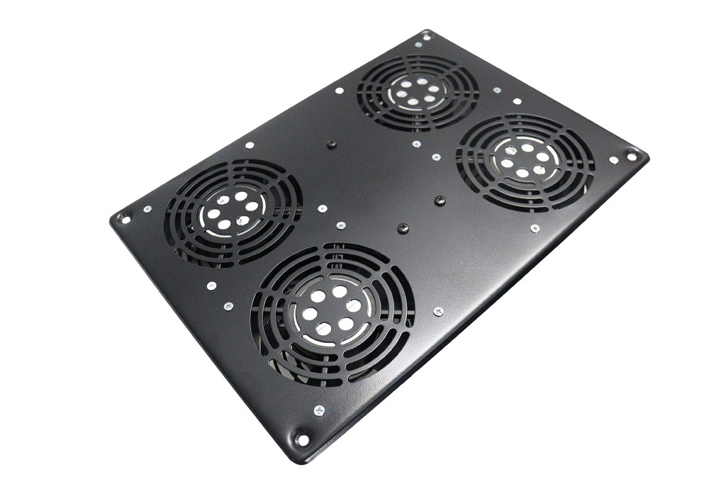 Unidad de ventilación rack cuatro ventiladores con termostato