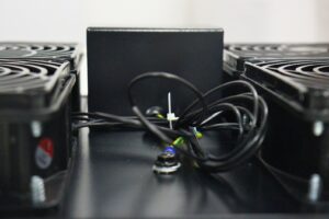 Unidad de ventilación rack cuatro ventiladores con termostato