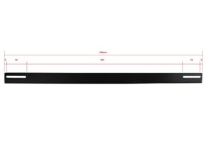 Guía fija rack 19" 700 mm