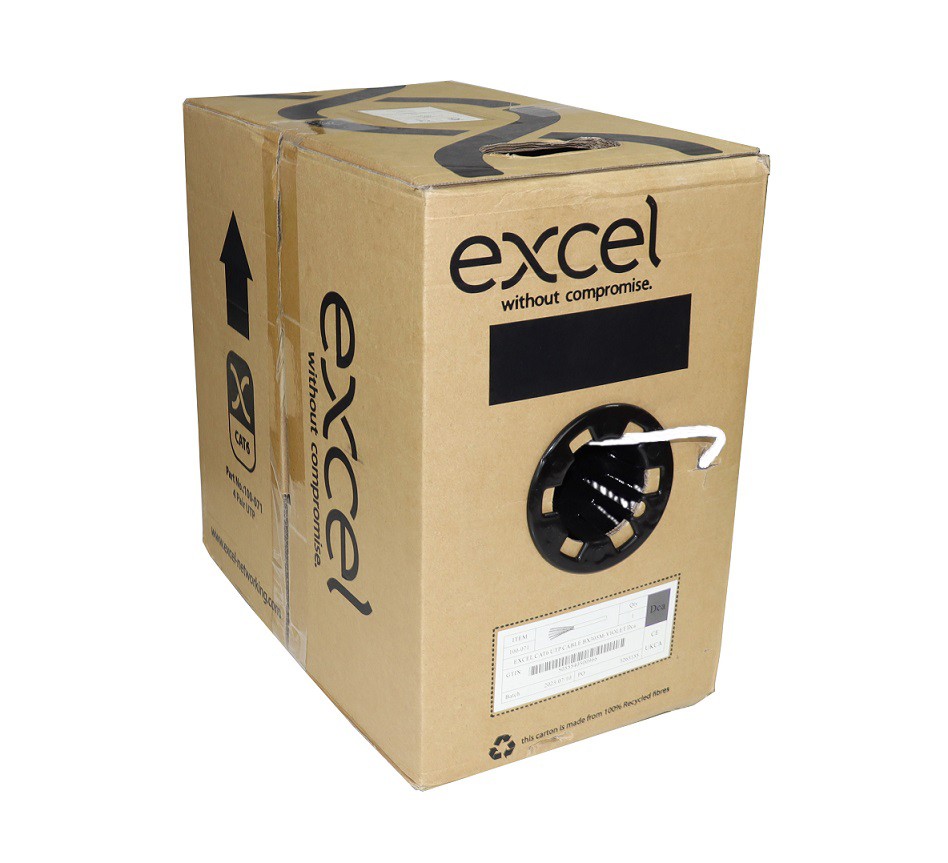 Bobina cable Cat.6 UTP 305 m DCA blanco Excel