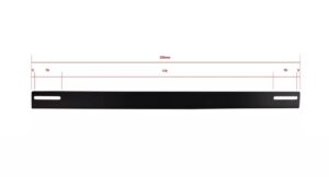 Guía fija rack 19" 320 mm