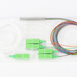 Splitter fibra óptica SM 1X SC APC a 4 X SC APC