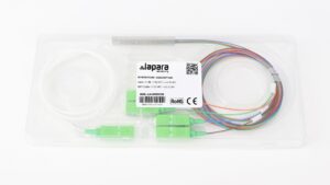 Splitter fibra óptica SM 1X SC APC a 4 X SC APC
