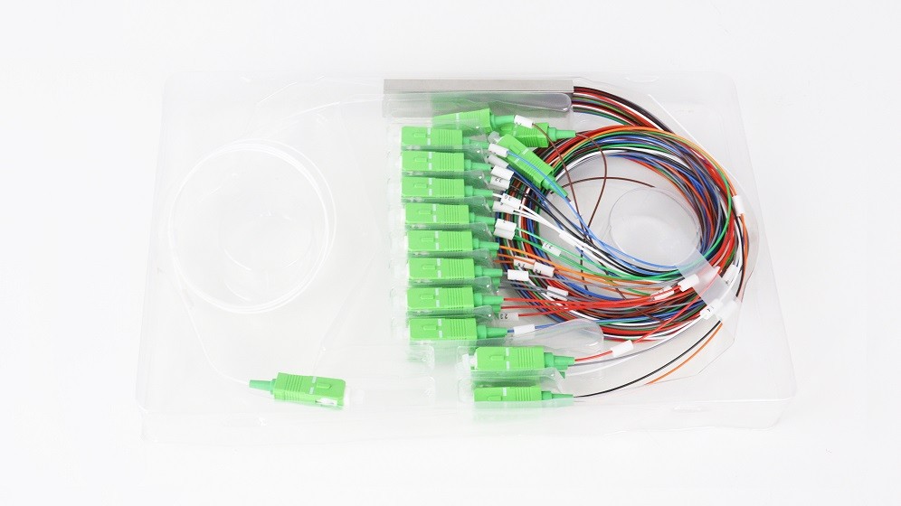 Splitter fibra óptica SM 1X SC APC a 32 X SC APC