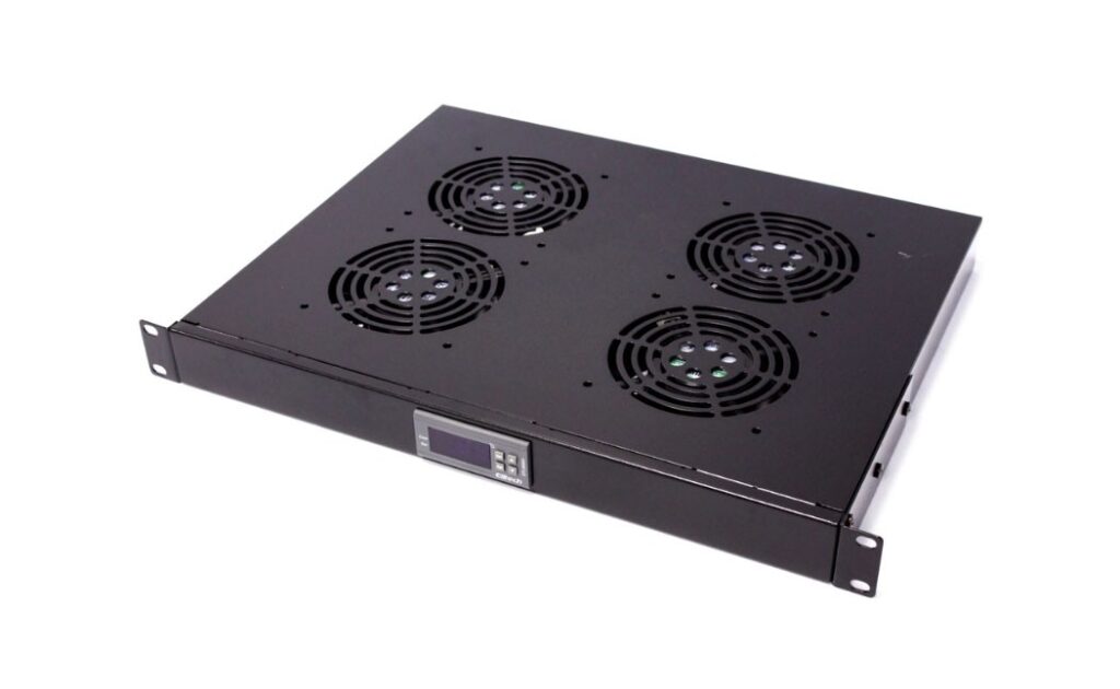 Unidad ventilacion rack 4 ventiladores con termostato digital
