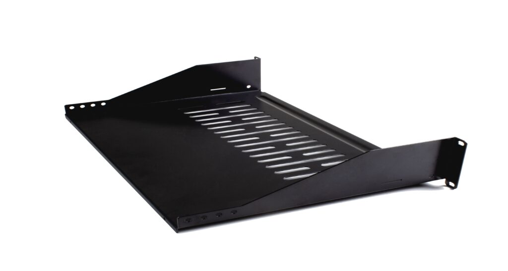 Bandeja rack 19" 380 mm 1U fijación frontal Lapara Networking
