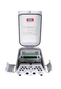 Caja de fibra óptica exterior IP-65 para 16 adaptadores SC simplex / LC dúplex